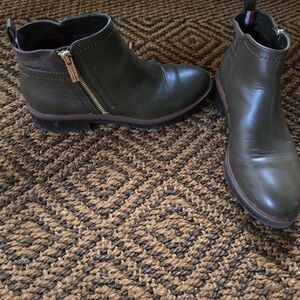 Tommy Hilfiger Olive Ankle Boots